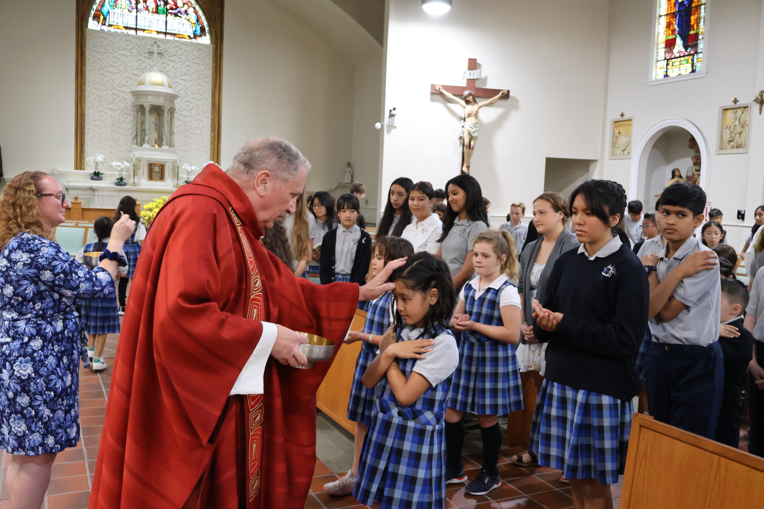Sunday mass at St. Clare Parish Children’s Liturgy of the Word